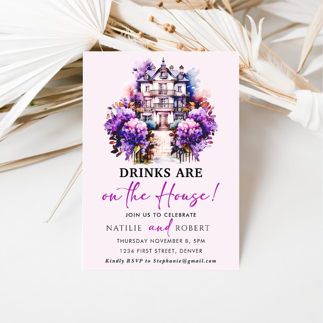 Invitación Las Bebidas Están En El Fiesta De La Casa. (Subido por el creador)
