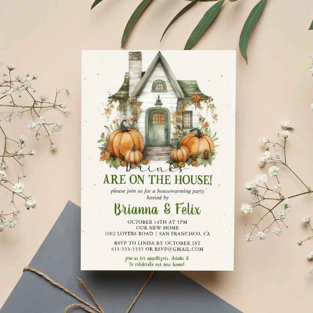 Invitación ¡Las bebidas están en la casa! Halloween Party (Subido por el creador)