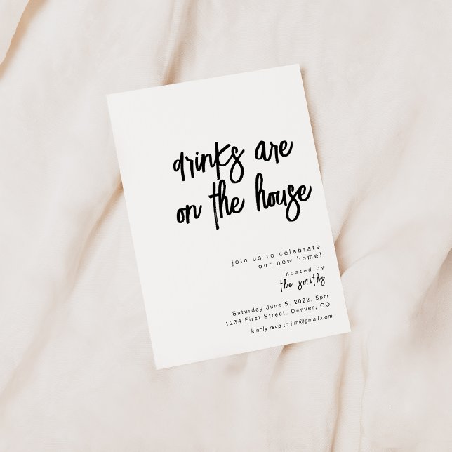 Invitación Las Bebidas Están En La Casa Invitando Al Calentad (Subido por el creador)