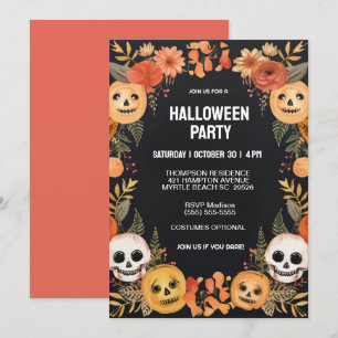 Invitación Las calabazas fantasmagóricas desmontan la fiesta