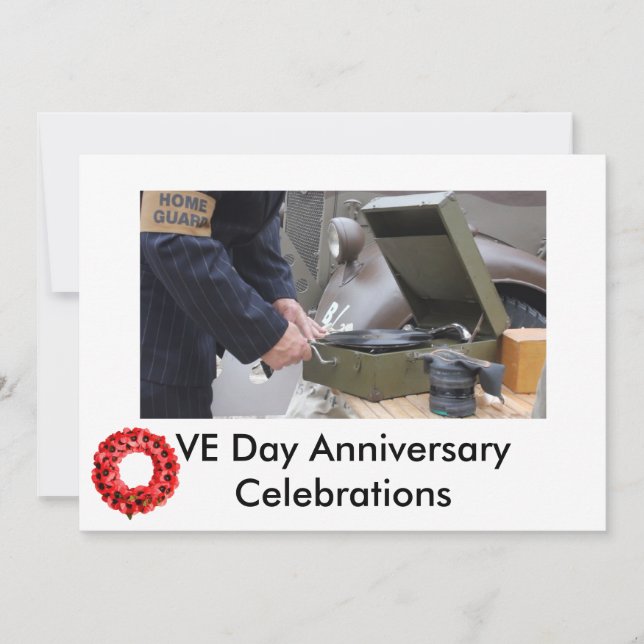 Invitación Las celebraciones del día de VE invitan (Anverso)