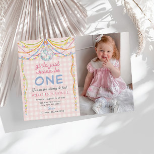 Invitación Las chicas solo quieren ser una foto de cumpleaños
