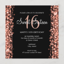 Las chispas del fiesta del dulce dieciséis subió