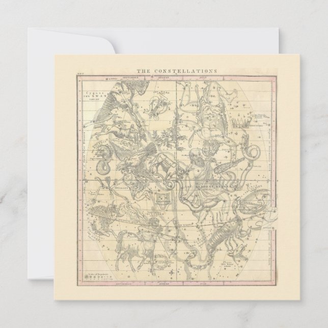 Invitación Las constelaciones (julio, agosto, septiembre) (Anverso)