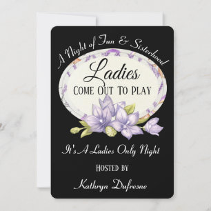 Invitación Las Damas Salen A Jugar La Noche De Las Damas II