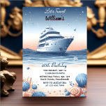 Invitación Las dos olas del océano viajan Anchor Yate 40 cump<br><div class="desc">Embarque en una aventura náutica con nuestra "Seaside Serenity" 40th Birthday Invitation! Únase a nosotros para celebrar su cumpleaños histórico rodeado por las tranquilizantes olas del océano y el encanto de un yate. Este elegante diseño promete una celebración de cumpleaños que capta la emoción de la aventura y la tranquilidad...</div>