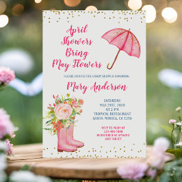 Invitación Las duchas acuáticas de abril traen flores de mayo