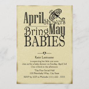Invitación Las duchas de abril pueden ser bebés
