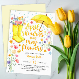 Invitación Las duchas de abril traen flores de mayo Invita Ba