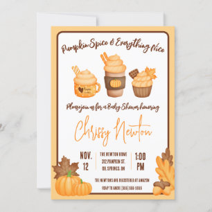 Invitación Las especias de calabaza y todo lo bueno, Baby Sho