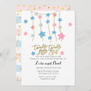 Invitación Las estrellas chica del centelleo o el género del