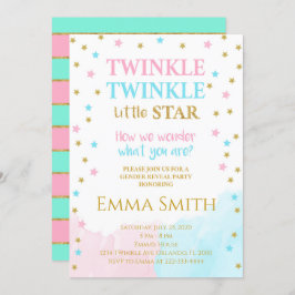 Invitación Las Estrellas de Oro: Pequeña Estrella de Género I