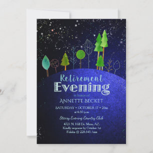 Invitación Las estrellas dicen... Fiesta de jubilación estrel