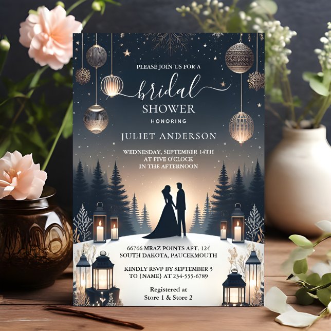 Invitación Las estrellas forestales niegan la brillante ducha (Subido por el creador)