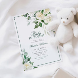 Invitación Las flores blancas de eucalipto se beben en la duc