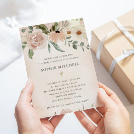 Invitación Las Flores De Agua De La Rubor De Boho Son La Prim