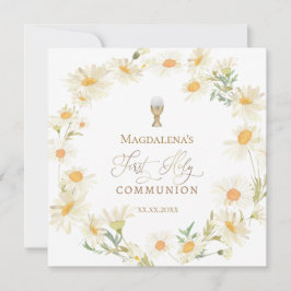 Invitación las flores de los margaritas fueron la primera com