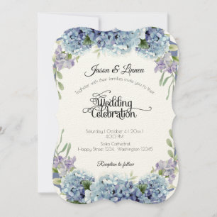 Invitación Las Flores Olvidantes De Las Flores De Agua Elegan