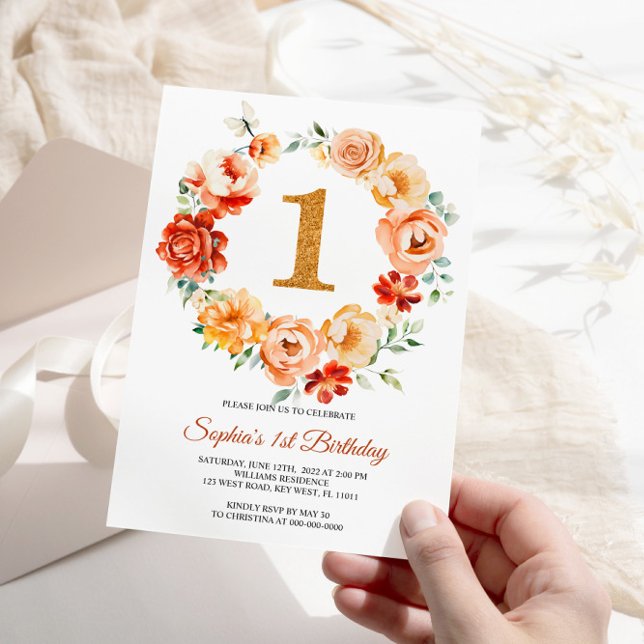 Invitación Las flores rosadas y rojas de Rubor fueron el prim (Subido por el creador)