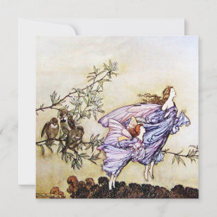 Invitación Las hadas en los árboles invitan