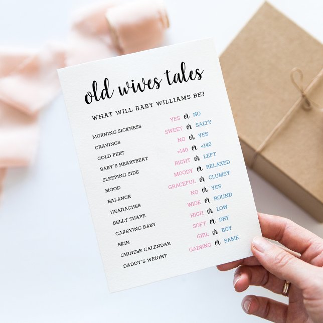 Invitación Las historias de viejas esposas género revelan la  (Subido por el creador)