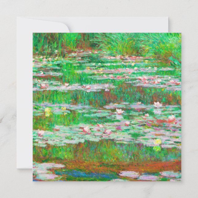Invitación Las lacrimógenas de agua de Monet (Anverso)