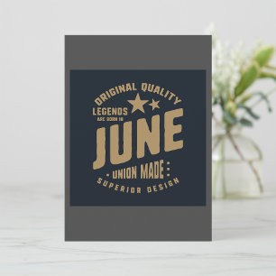 Invitación Las Leyendas Nacen En Junio