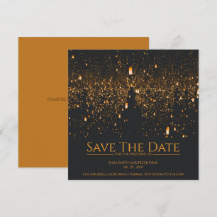 Invitación Las Luces Sky Salvan El Boda De Fecha