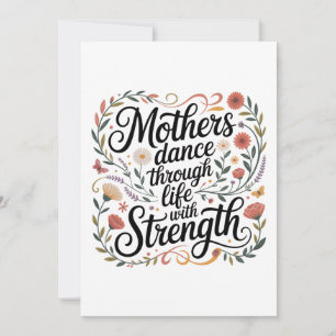 Invitación Las madres bailan por la vida con fuerza