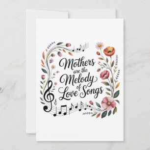 Invitación Las madres son la melodía de las canciones de amor