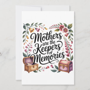 Invitación Las madres son las guardianas de los recuerdos
