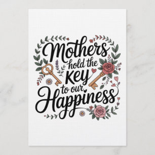 Invitación Las madres tienen la llave de nuestra felicidad