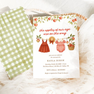 Invitación Las manzanas de nuestros Chicas gemelos caen en Ba