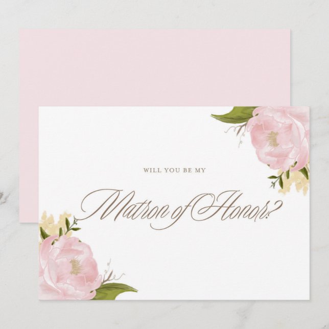 Invitación Las melodías rosadas son mi carta de honor (Anverso / Reverso)