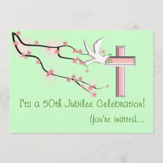 Invitación Las monjas 50 de Jubileo invitan al verde