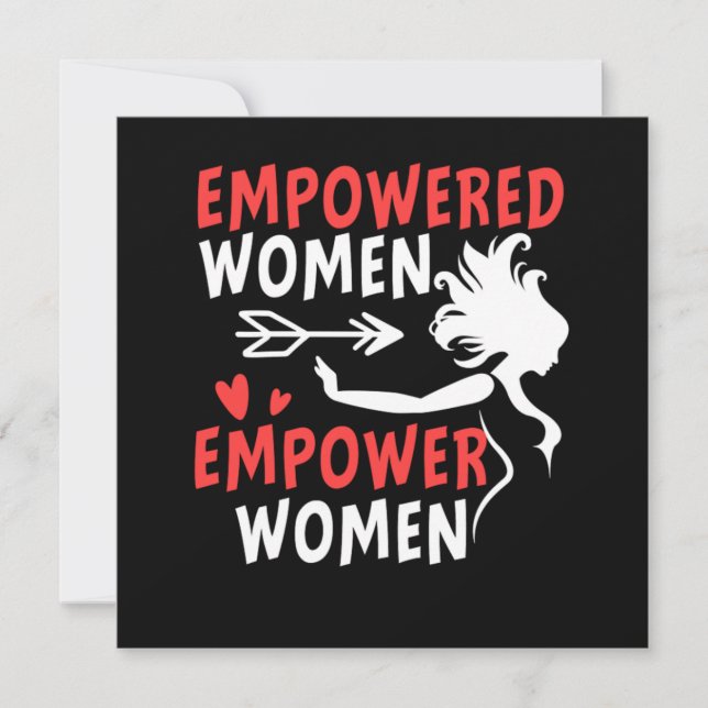 Invitación Las mujeres empoderadas empoderan a las mujeres fe (Anverso)