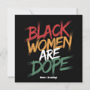 Invitación Las mujeres negras son el oscuro mes de la histori