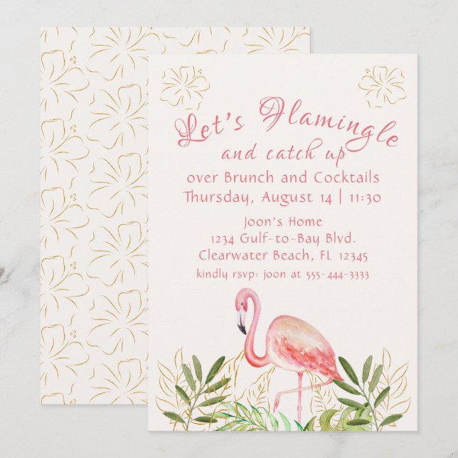 Invitación Las mujeres se unen (Anverso / Reverso)