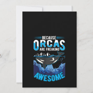 Invitación Las Orcas Son Un Impresionante Traslado De Ballena