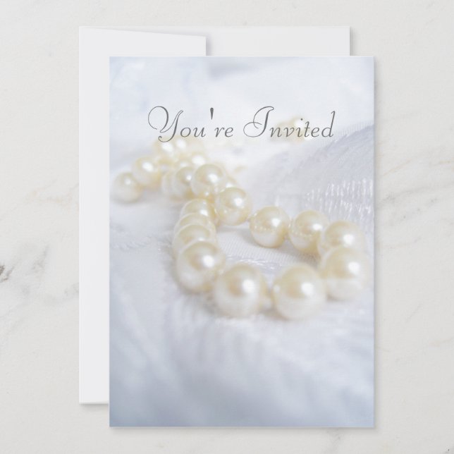 Invitación Las perlas de la madre (Anverso)