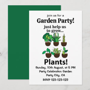 Invitación Las Plantas Solo Nos Ayudan a Cultivar Plantas
