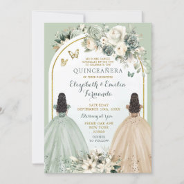 Invitación Las princesas gemelas del verde y la marfil de Qui