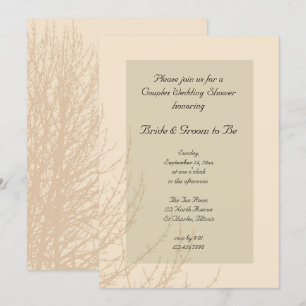 Invitación Las ramas de la naturaleza Las parejas casan la du