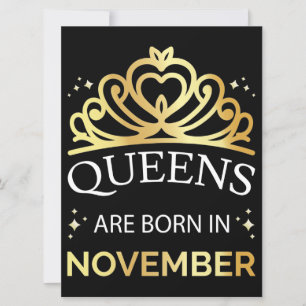 Invitación Las Reinas Nacen En Noviembre I