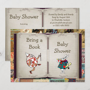 Invitación Las rimas de las guarderías traen un libro de Baby