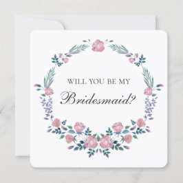 Invitación Las rosas rosas rojas eran coronas. ¿Serás mi dama