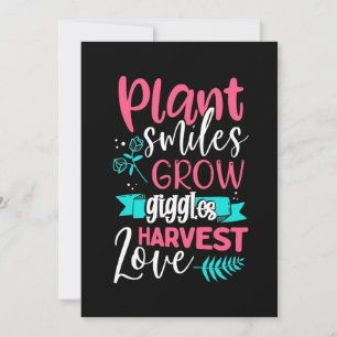 Invitación Las sonrisas de la planta aumentan el amor de las 