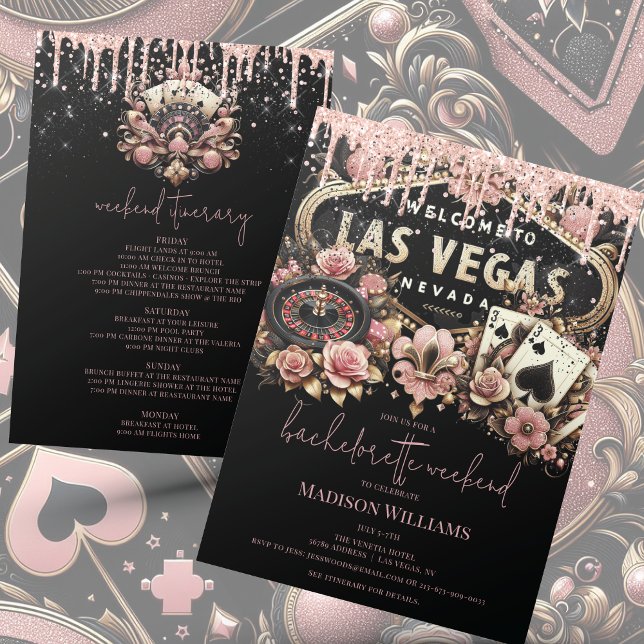 Invitación Las Vegas Bachelorette Luxury & Itinerary (Subido por el creador)