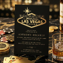 Invitación Las Vegas Casino Bachelor Party