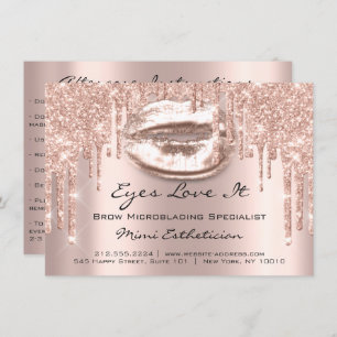 Invitación Lash Extensión Después del susto de la instrucción